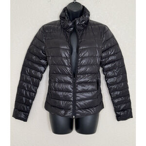 RUDSAK Down Puffer Coat Black Semi-Gloss Insulated Lightweight Outdoor XS